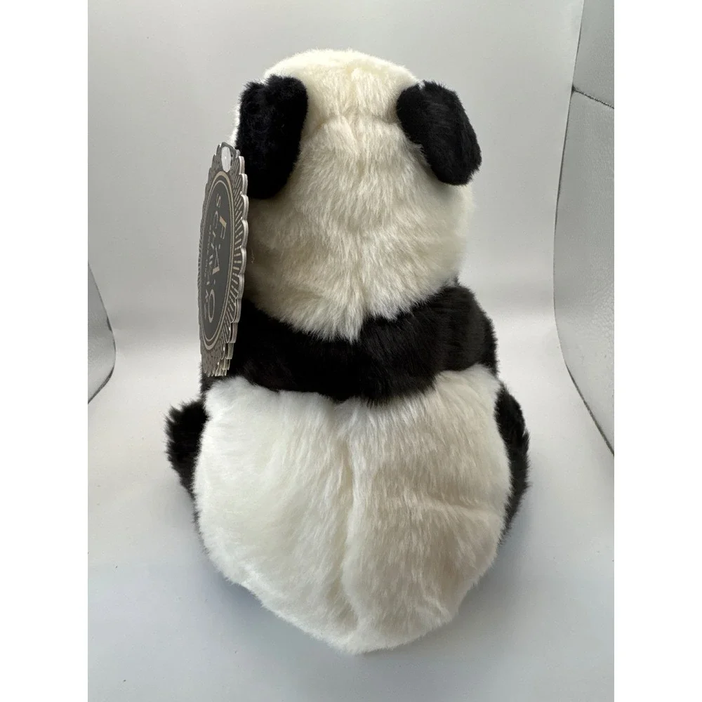FAO Schwarz Panda Bear Plush Stuffed‎ Animal Black White Soft Toy 10 inch
